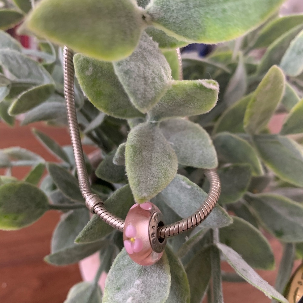 Glass pandora charm